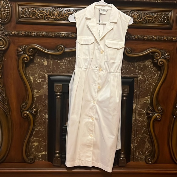 Max Mara  Belted Sleeveless Elica Trench Dress - Picture 3 of 7